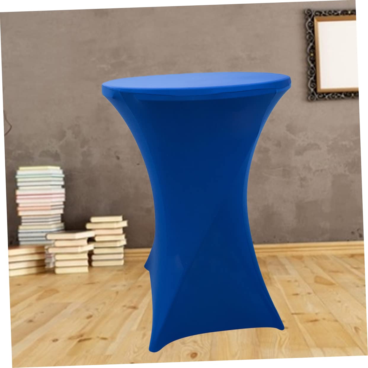 MAGICLULU Tovaglia Elastica Rotonda 80x110 Cm in Poliestere Spandex Blu