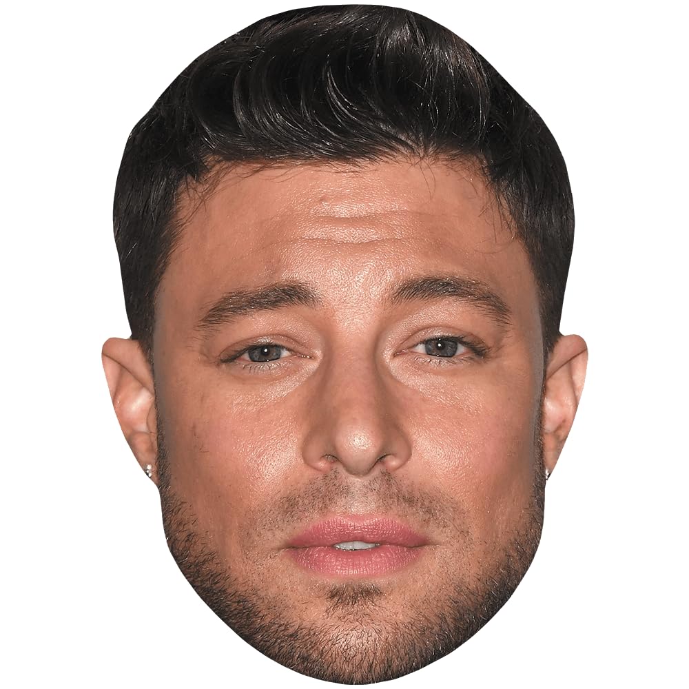 Celebrity Cutouts Lifelike Duncan James (Stubble) Celebrity Mask, Flat Card Face, Fancy Dress Mask