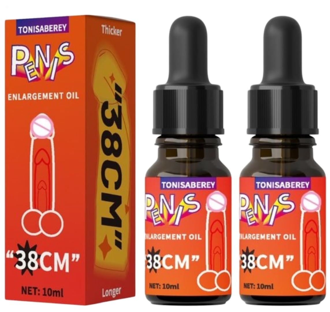 Blsex Enlarge Growth Oil - Enlarging Massage Oil with Herbs Ingredients to Help Increase Size, Girth and Length - 0.34 Fl Oz by Tonisaberey (Pack of 2)
