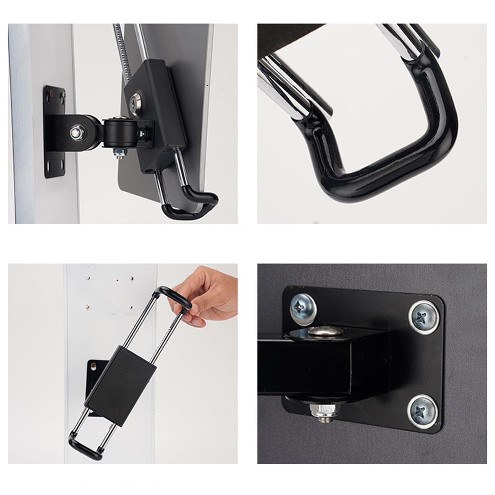 Soporte de pared para tableta, de aluminio, giratorio de 360 grados, ajustable, para tabletas, abrazadera de escritorio