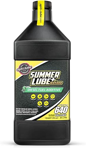 Opti-Lube Summer+ Formula Aditivo para combustible diesel cada cuarto trata hasta 640 galones de combustible diésel (1 cuarto de galón (640 galones))