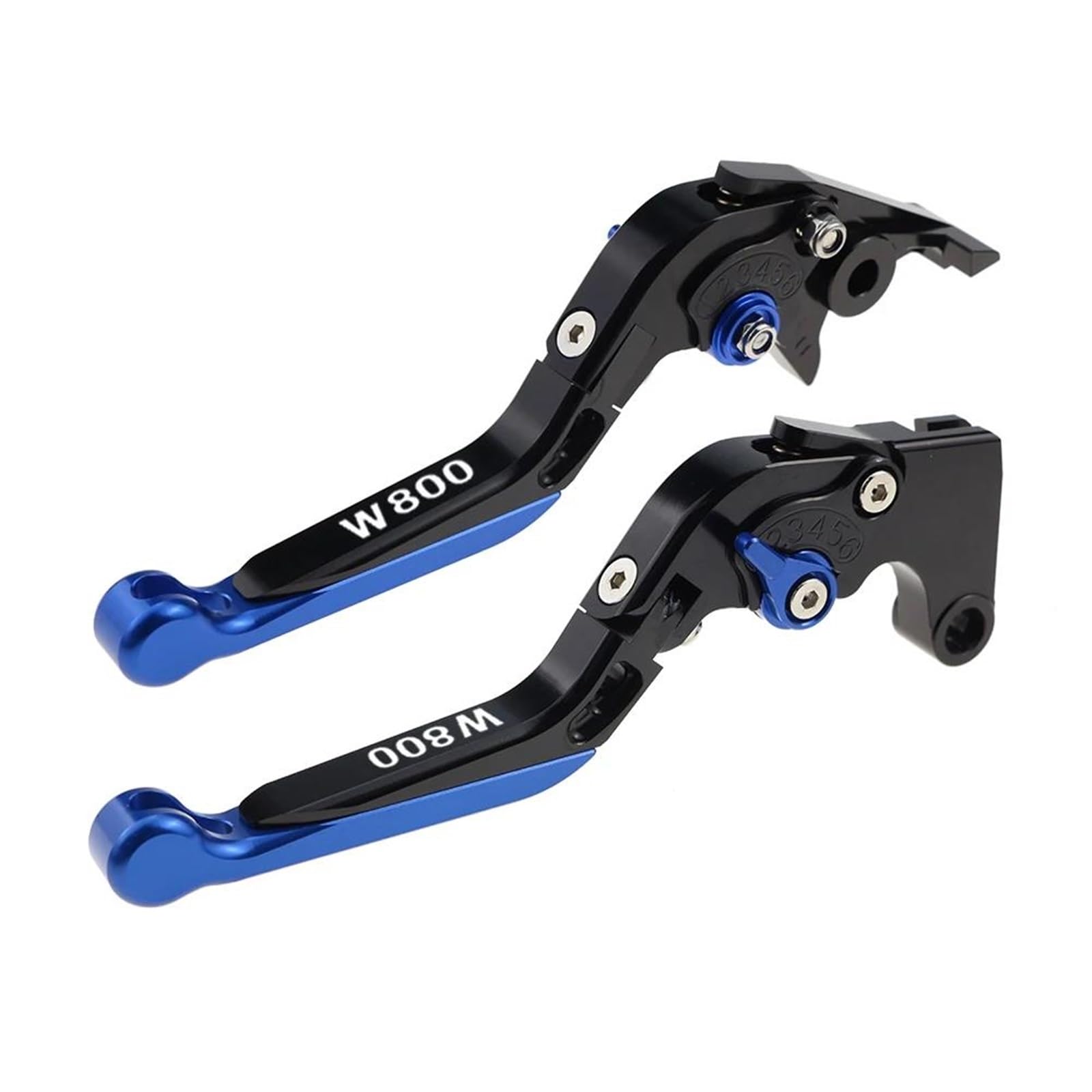 Frizione Leve Frizione Pivotanti, Manopole Di Controllo, Ricambi Per Moto, Leva Freno Regolabile Per KAWASAKI Per Cafe W800 2019-2022(Black 1)
