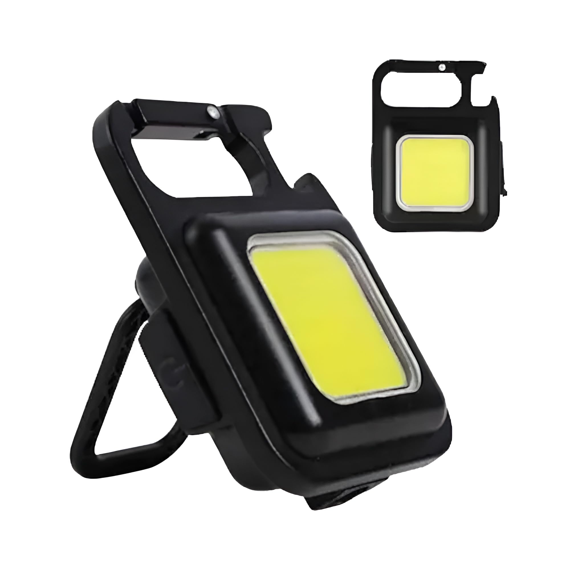 WIDELY COB Keychain Light, Rechargeable LED Flashlight, 500 Lumens, 4 Modes, Compact Pocket Emergency Light with Corkscrew & Magnetic Base for Indoor/Outdoor Use (Black) (B0DCV1JY12) Amazon Price History, Amazon Price Tracker