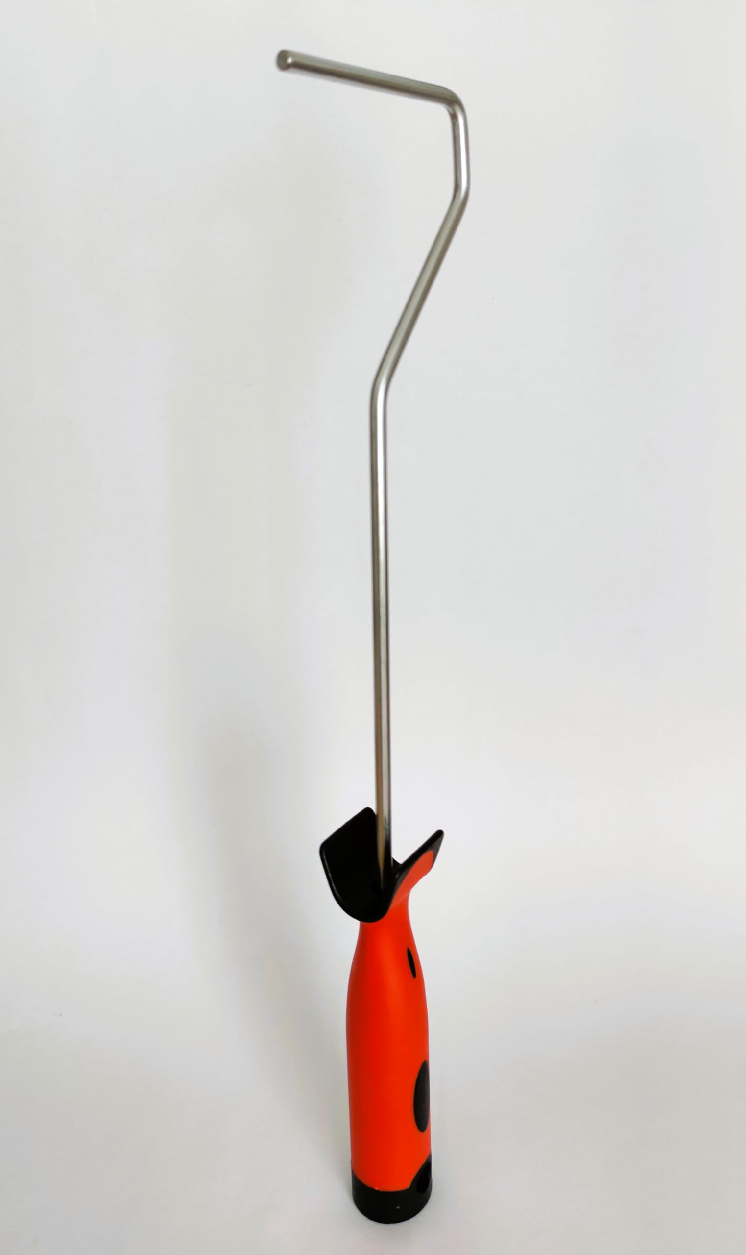 Set 4 Manici/Telai Rullo Quercos Soft Ø6 mm | Lunghezza 40 cm | Archetto in acciaio zincato | Impugnatura bi-materiale ergonomica | Per mini rulli 10–12 cm | Pacco risparmio fai-da-te e pittori
