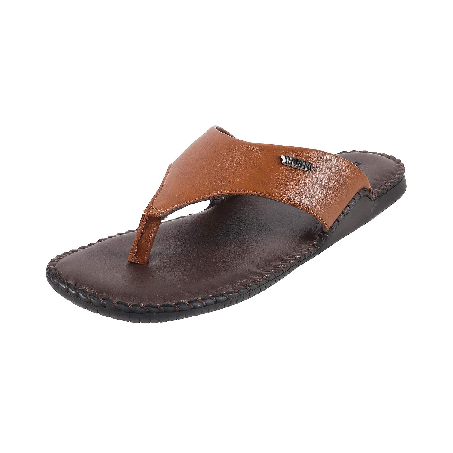 Walkway by Metro Brands Mens Tan Thong Sandals-6 UK (40 EU) (16-9760) (B07RZVC9HW) Amazon Price History, Amazon Price Tracker