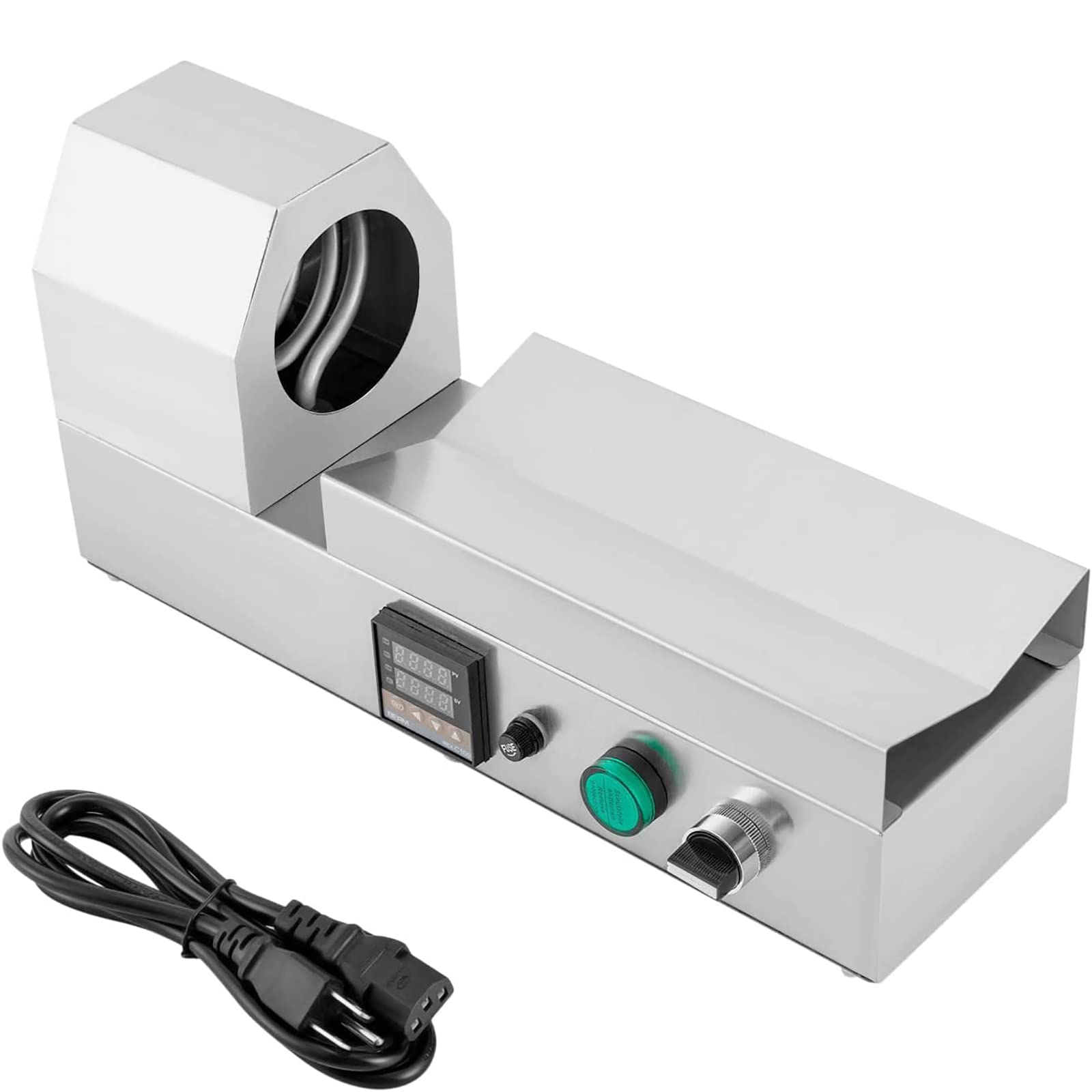 Macchina termoretraibile elettrica, display digitale termostatico, per capsule in PVC fino a 70 mm di diametro, ideale per l'imballaggio di bottiglie di vino