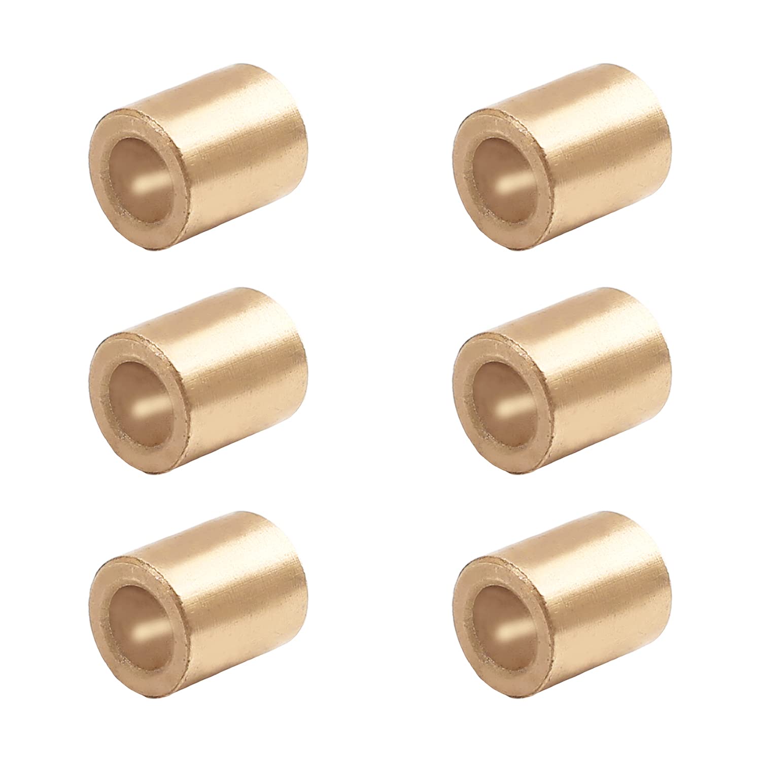 Produktbild von Othmro Selbstschmierende Öllagerhülsen – 6x10x6 Mm, 10 Stk., Pulvermetallurgische Zinnbronze – Für Rotierende Hochgeschwindigkeitsanwendungen