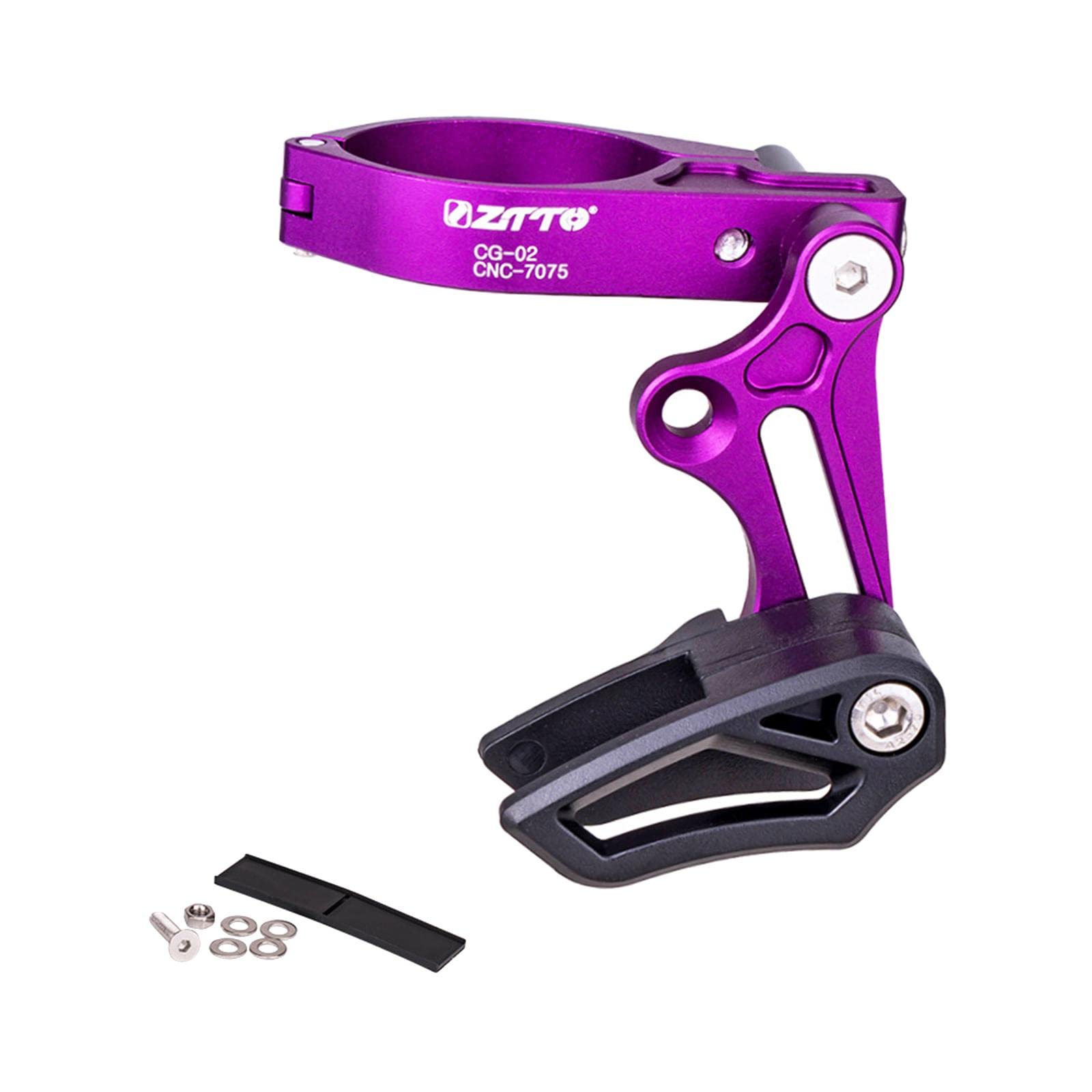 SKKWJEGE 1 Piece Aluminum Alloy Chain Guide MTB Bike Single Speed Road Part Bottom Bracket Purple