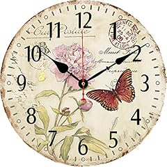 14 Inch Silent Non Ticking Wall Clock, Big Arabic Numerals Wall Clocks, Butterfly and Flower 14 Inch Silent Non Ticking Wall Clock, Big Arabic Numerals Wall Clocks, Butterfly and Flower review