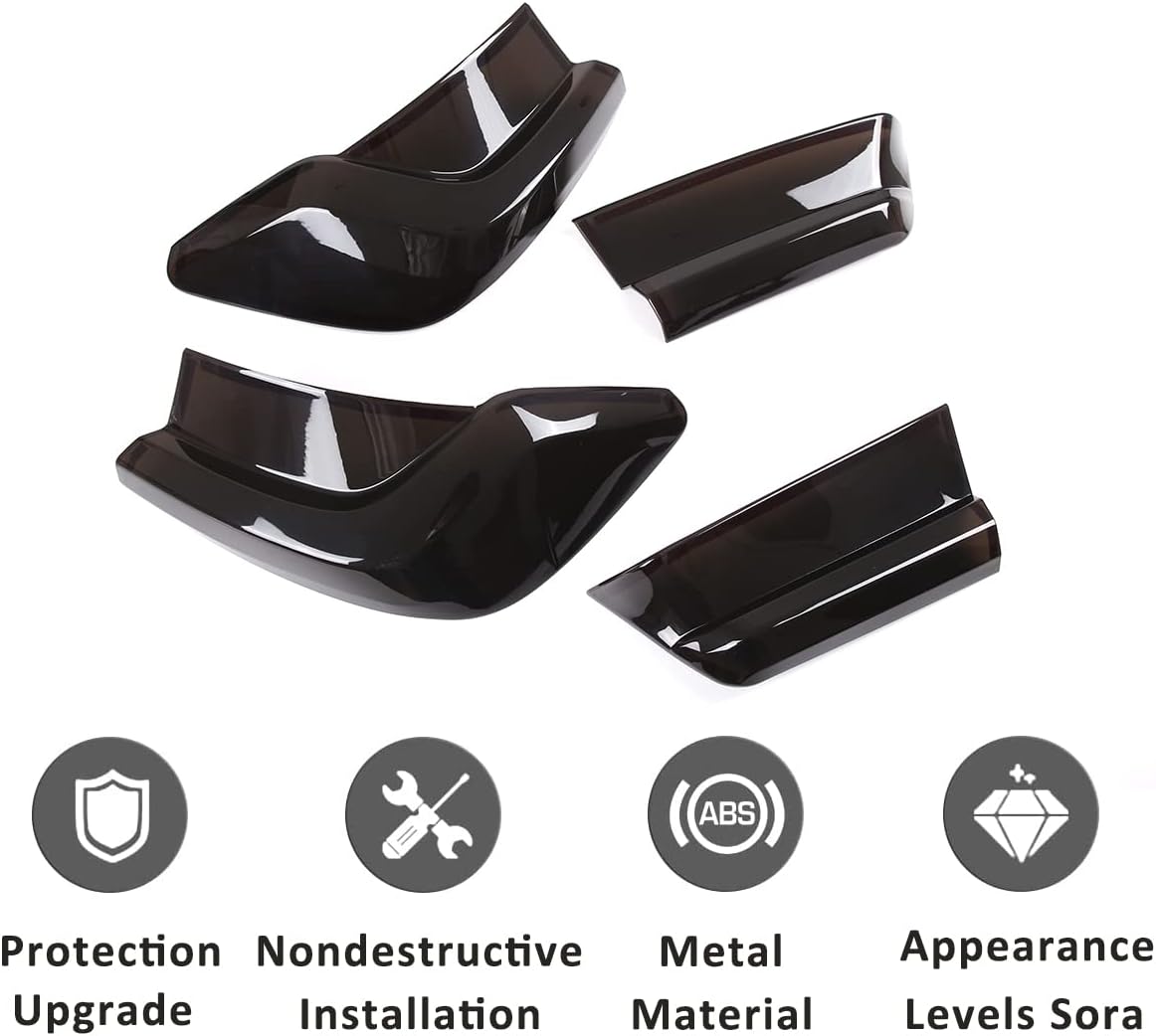 ABS Car Rear Lamp Smoked Tinted Tail Light Cover Compatible with 2020 2021 2022 BMW 3 Series Accessories, Shade Brake Indicator Light Reversing Lamp Protection for BMW 3 Series