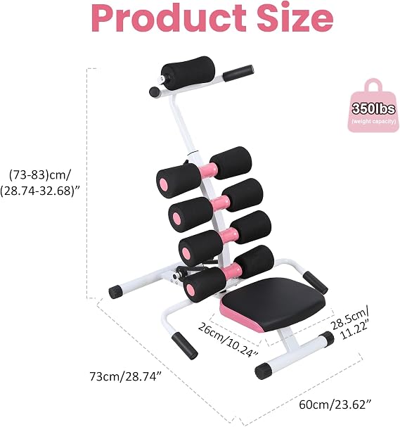 Mini Inversion Table for Back Extension & Spine Decompression, Portable Back Stretcher Machine, 350lbs Capacity, Adjustable Backs Support Bench for Home Use – Inversion Chair & Stretcher