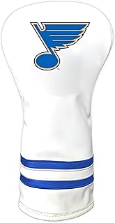 Team Golf NHL White Vintage Driver Golf Club Headcover, Form Fitting Design, Retro Design & Superb Quality