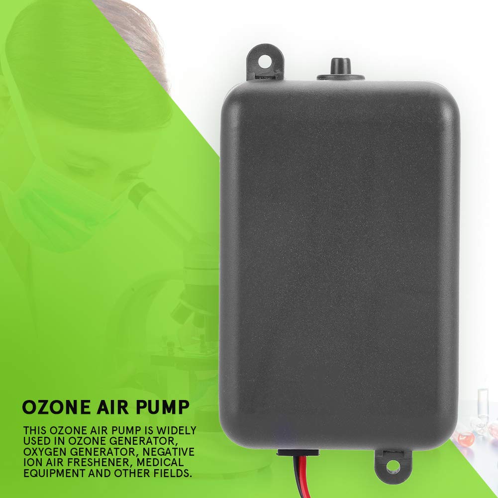 Bomba de aire de ozono continua ozono DC12v bomba de aire de acuario hecha de material ABS para accesorios de generador de ozono
