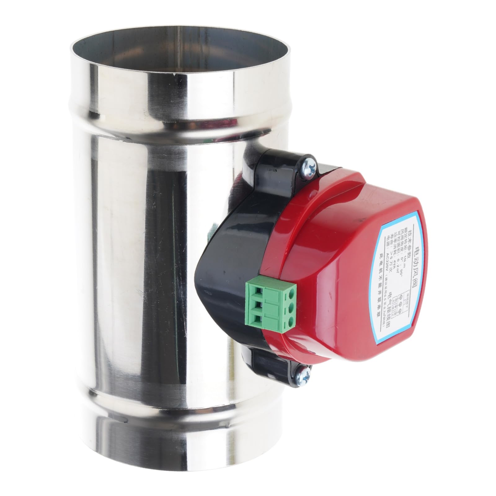 Hdoytxxm 80Mm Motorized Airflows Control Valves 220Vac Electric Air Damper Motorized Damper Duct Vent Motorised Duct