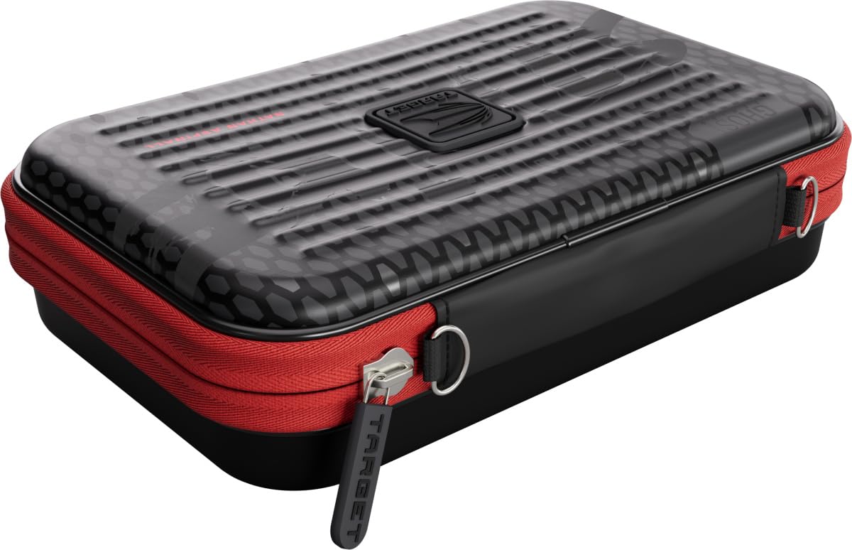 Target Darts Nathan Aspinall Ghost Series XL Takoma Wallet Regular – Dartkoffer schwarz/weiß | The Asp“ Darttasche mit Reißverschluss | professionelles Zubehör | Platz für 6 komplett montierte Darts