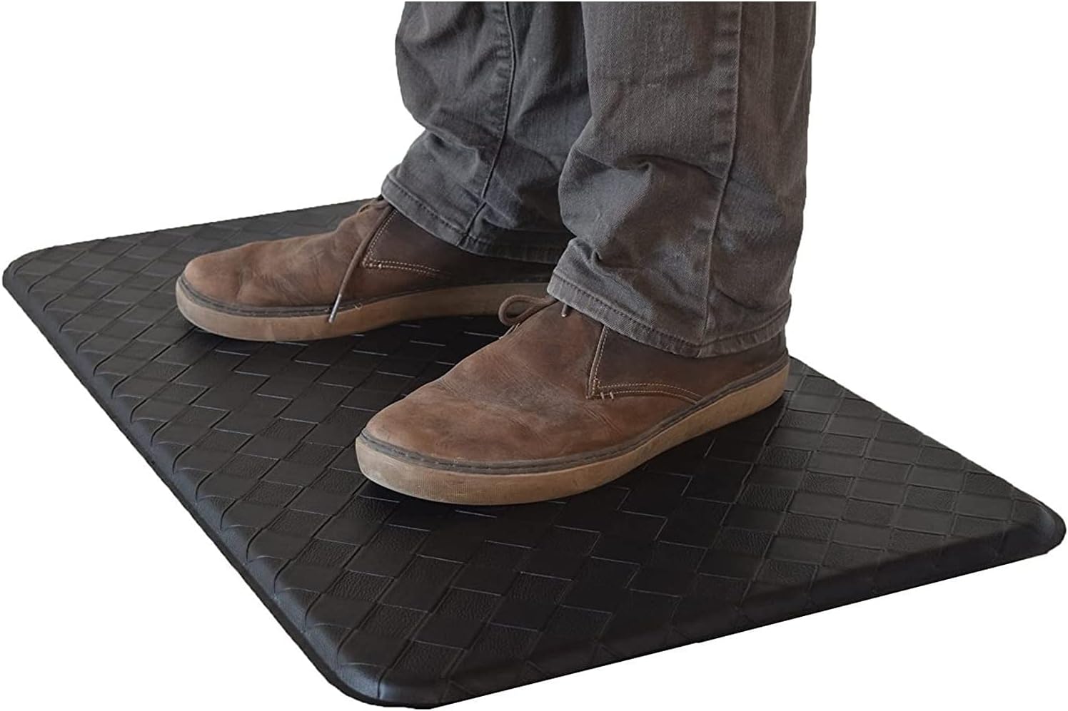Anti-Fatigue Standing Desk Comfort Floor mat (Black 18" x 30")