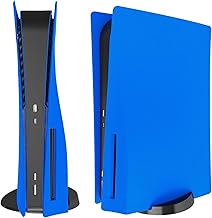 arVin Placa lateral de repuesto para PS5, cubierta de repuesto para consola versión de disco PS5, accesorios a prueba de polvo para consola PS5, funda ABS (estrella azul, versión de disco)