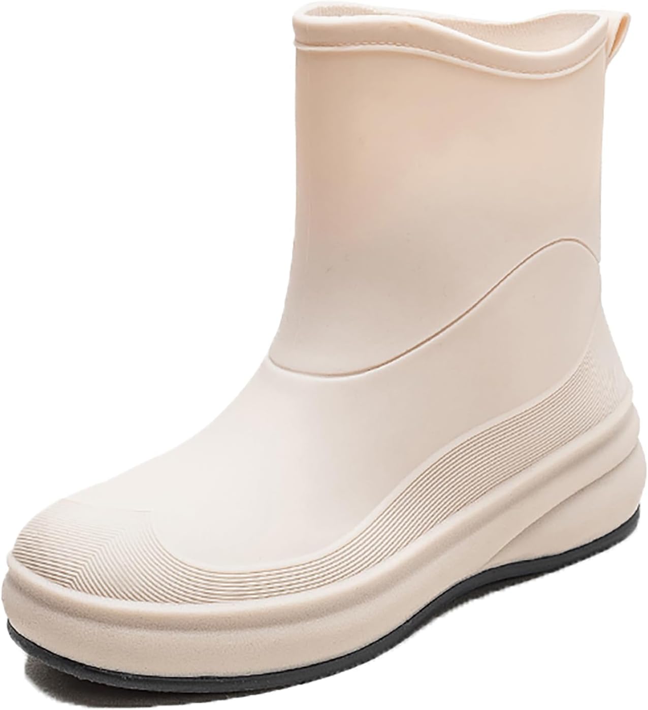 Women Rain Boots Waterproof Mid-calf Boots Outdoor Garden Shoes