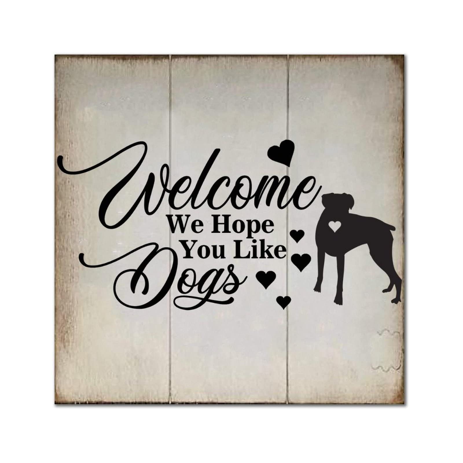 Plaque en bois Welcome suspension porte entree deco maison de campagne