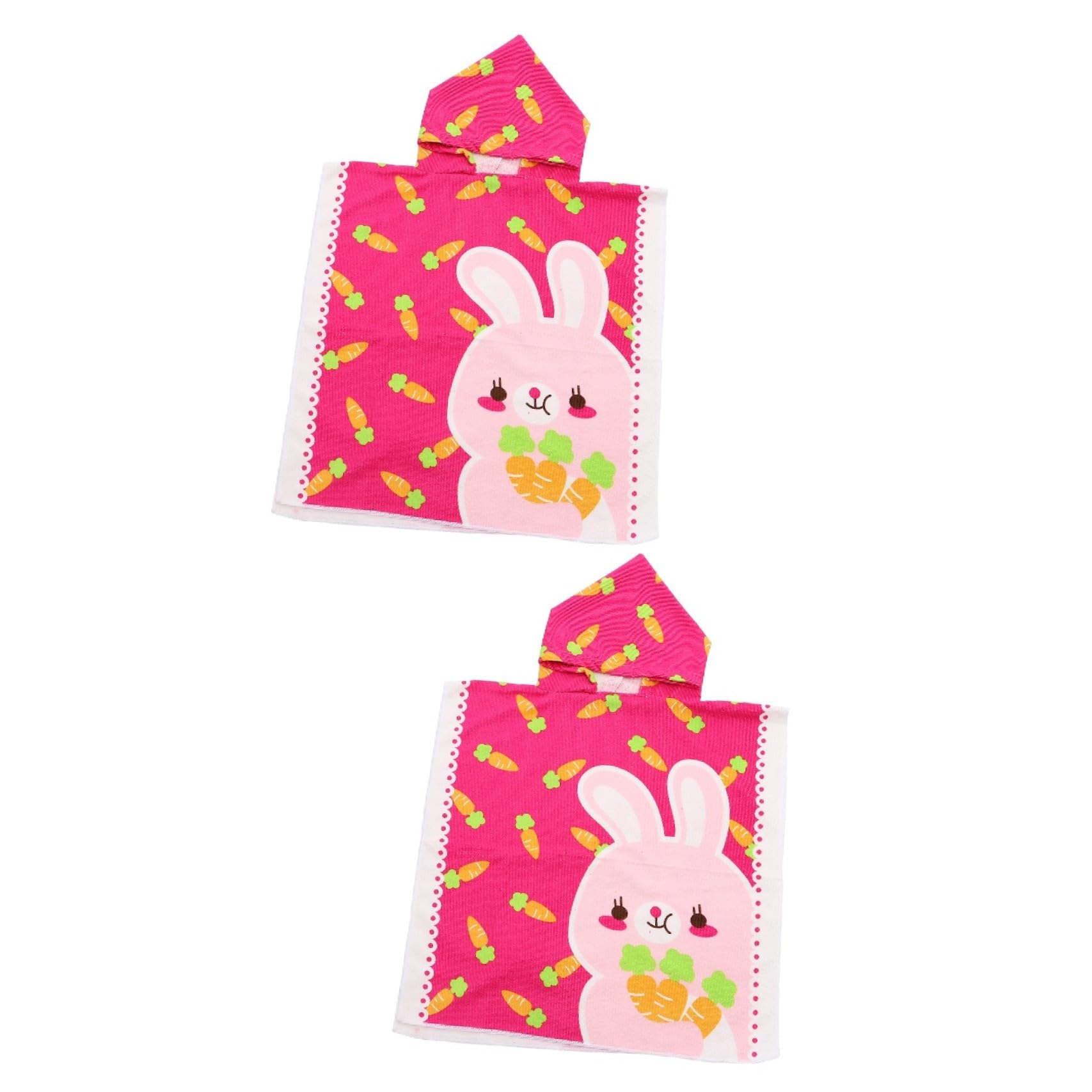 PRETYZOOM 2 Pièces Peignoir pour Enfants Cape Serviettes De Bain pour Bébé Serviettes pour Bébé À Capuche Serviette De Plage pour De Piscine pour Enfants Serviette À Capuche