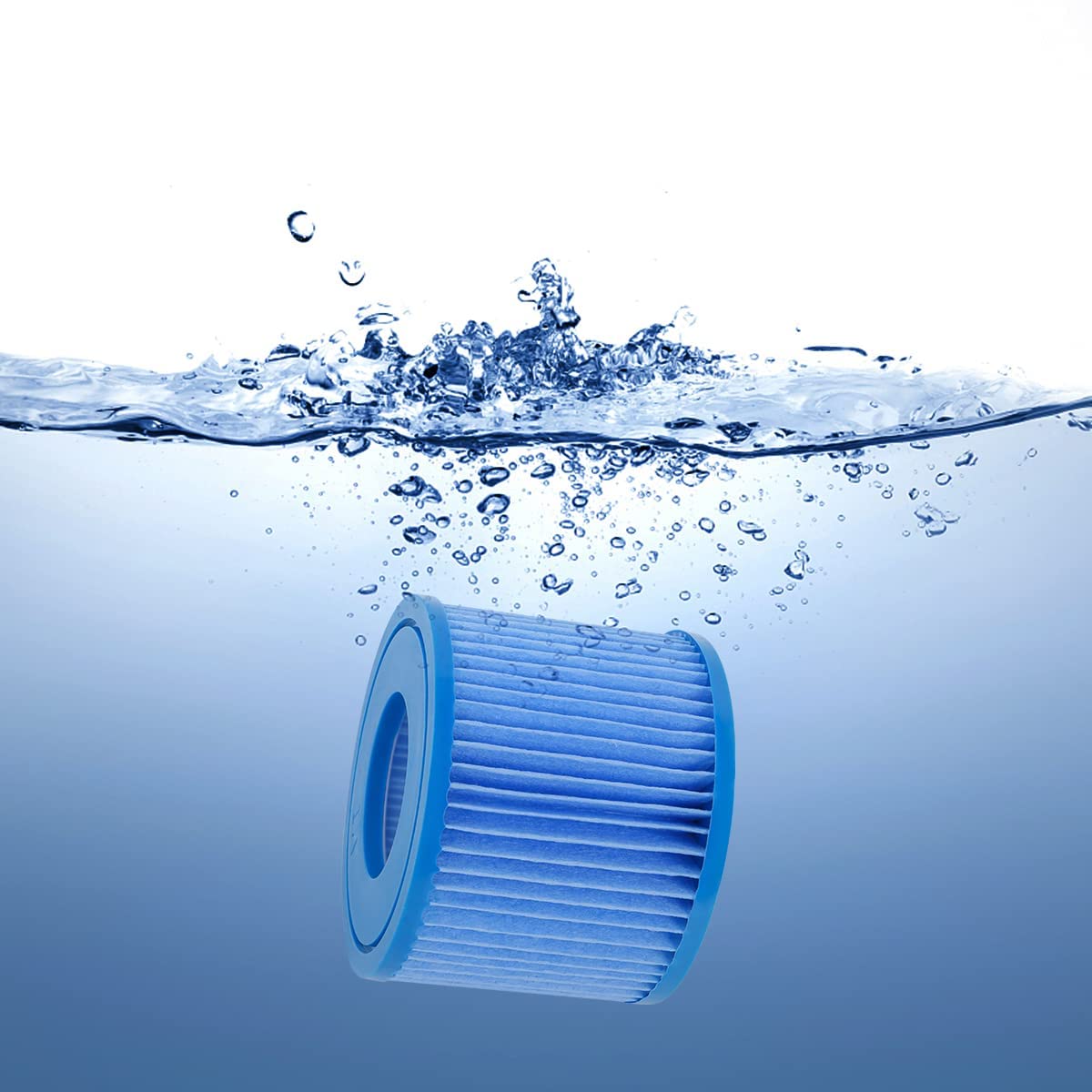 FFyan Filter Cartridge Water Filter Set of 2 Replacement Swimming Pool Filter for Bestway Size VI Filter Cartridge - Image 2