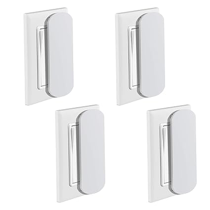 Magnetic Switch and Outlet Cover Light Switch Guards for Flat Modern Switches Toggle Switches, for Sabbath, Home and Office (4 Pack)