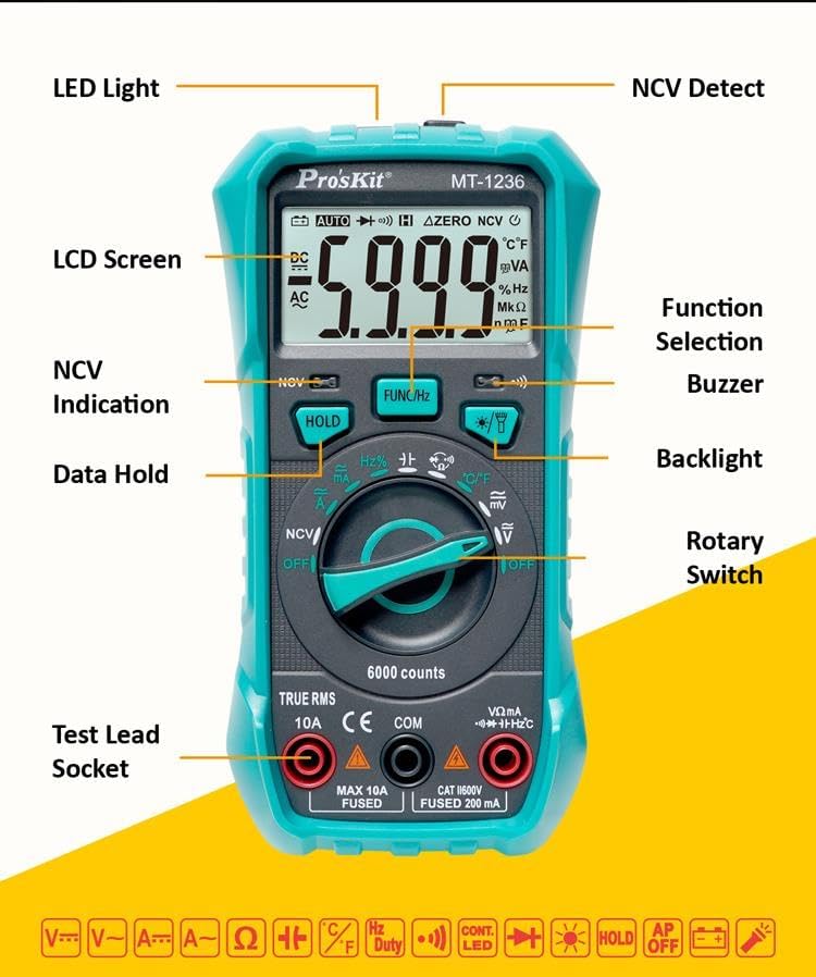 Pro’sKit MT-1236 True RMS Digital Multimeter User Manual