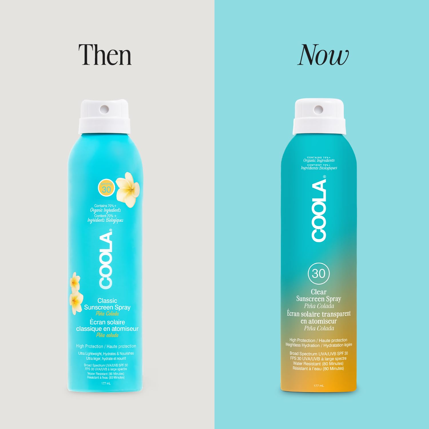 COOLA Classic Body Sunscreen Spray SPF 30, Piña Colada, 177ml