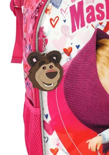 Mochila Luxcel Masha E Urso Pink Is40941mu