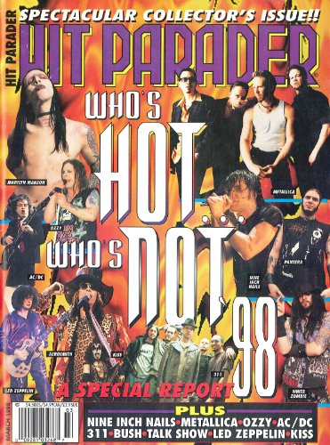 HIT PARADER March, 1998 Number 402 (Magazine, Who's Hot Who's