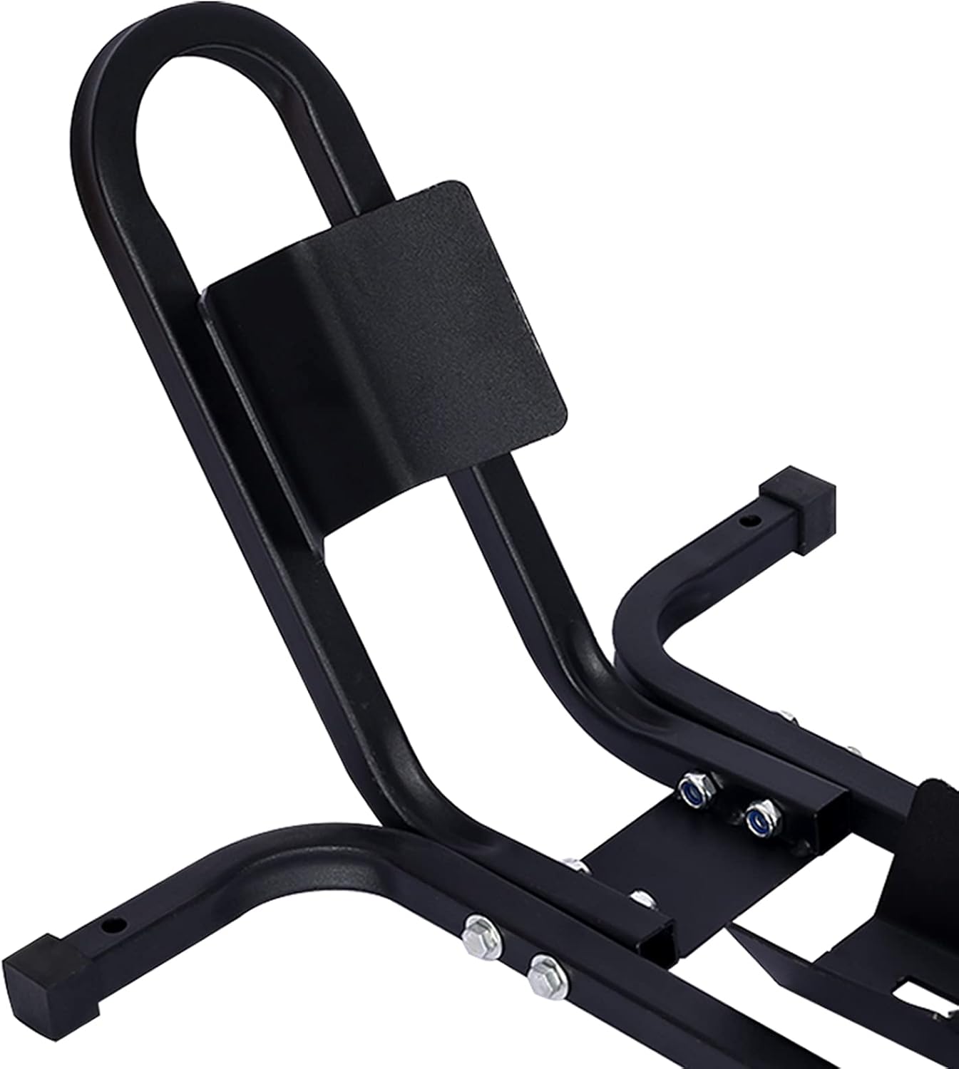 Motorcycle Front Wheel Chock 1200 lb Capacity Dirt Bike Wheel Chock for 17-21 Inch Tires Heavy Duty Motorcycle Wheel Chock with Motorcycle Trailer Mount Option Steel Stand for Garage Transport Black