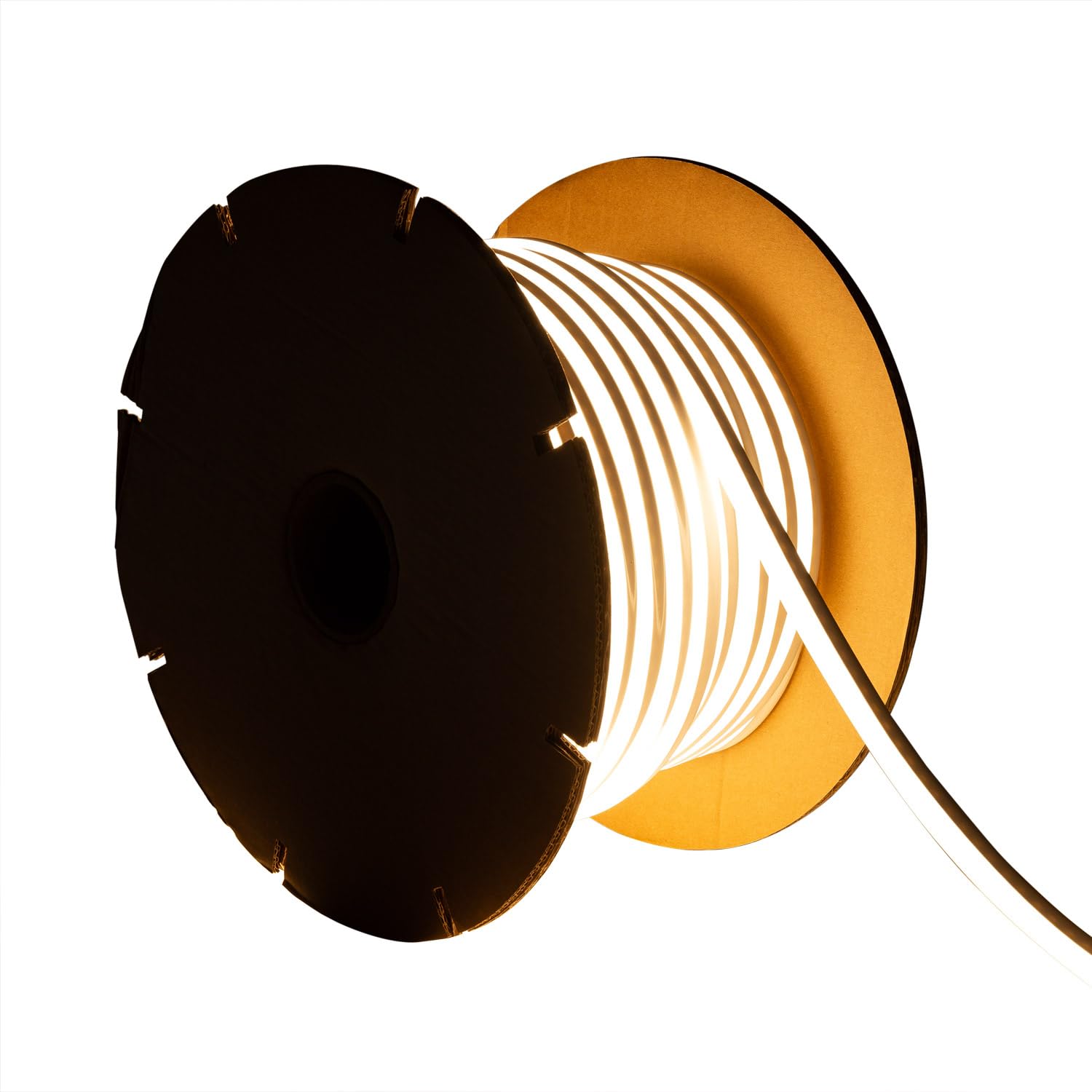 LEDKIA Bobina 50m Striscia LED Neon Regolabile 220V SFLEX8 8W/m IP65 Taglio