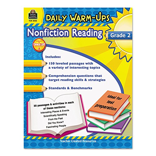 Teacher Created Resources Daily Warm-ups: Nonfiction Reading, Grade 2, 176 Pages (5032)