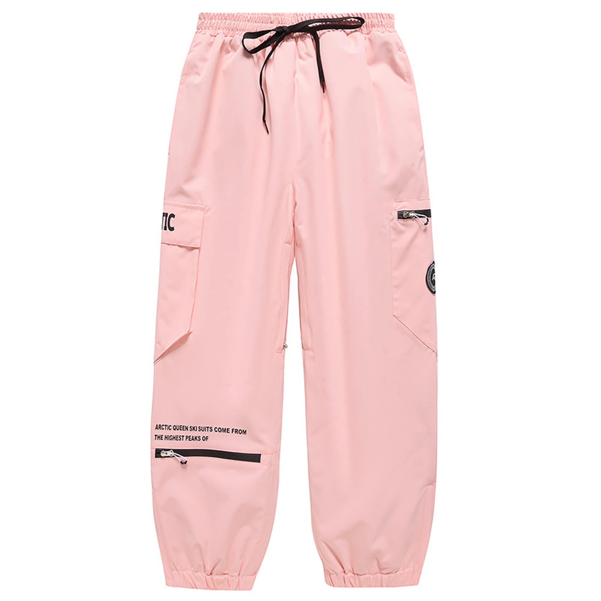 Jueshanzj Ski pants men and women models single board double board Pink 2 S