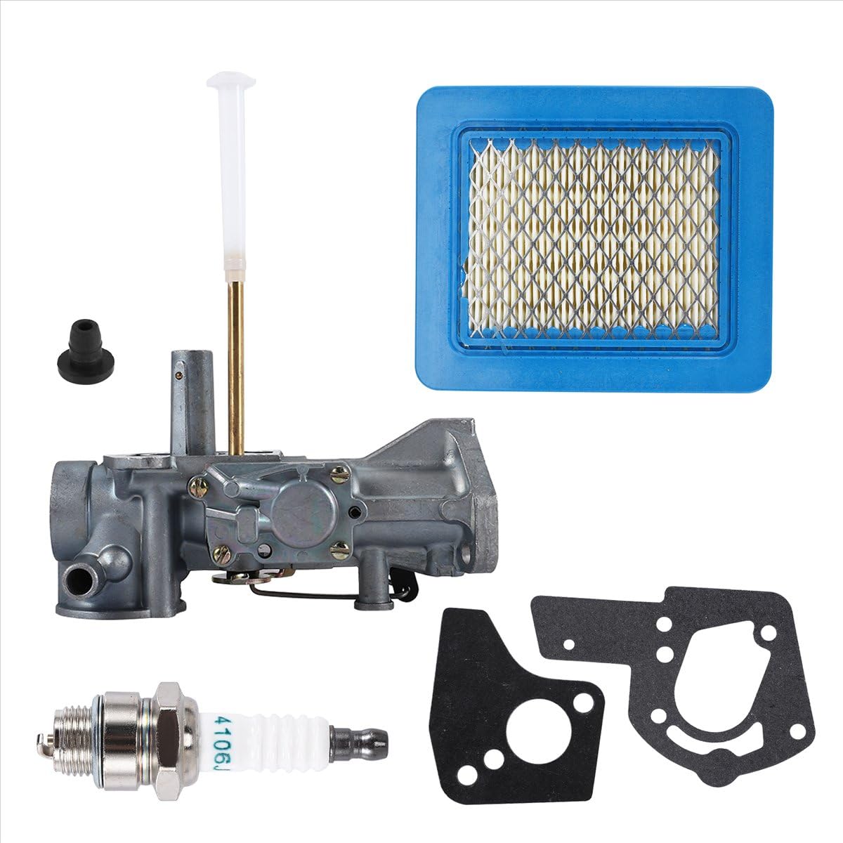 BPQiang 498298 Carburetor 491588S 491588 Air Filter for -Stratton 692784 495951 490533 495426 with Spark Plug Gasket