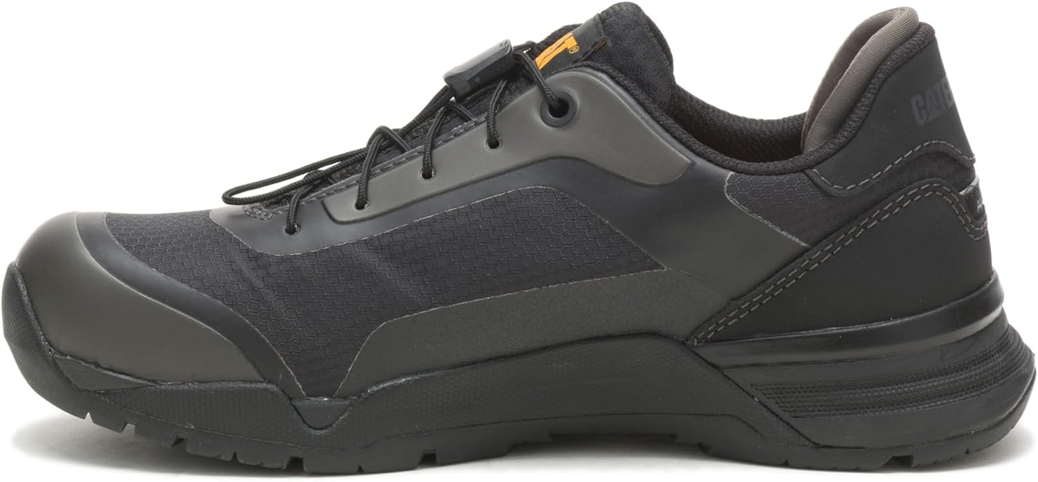 Cat Footwear Women's ELAPSE Alloy Toe Sneaker, Black, 8 Wide