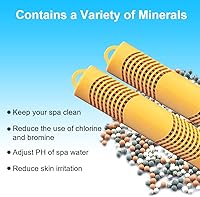 Vista 4 de SPA - Piezas de palo mineral con 4 meses de vida útil universal para bañera de hidromasaje y piscina (amarillo, paquete de 6)