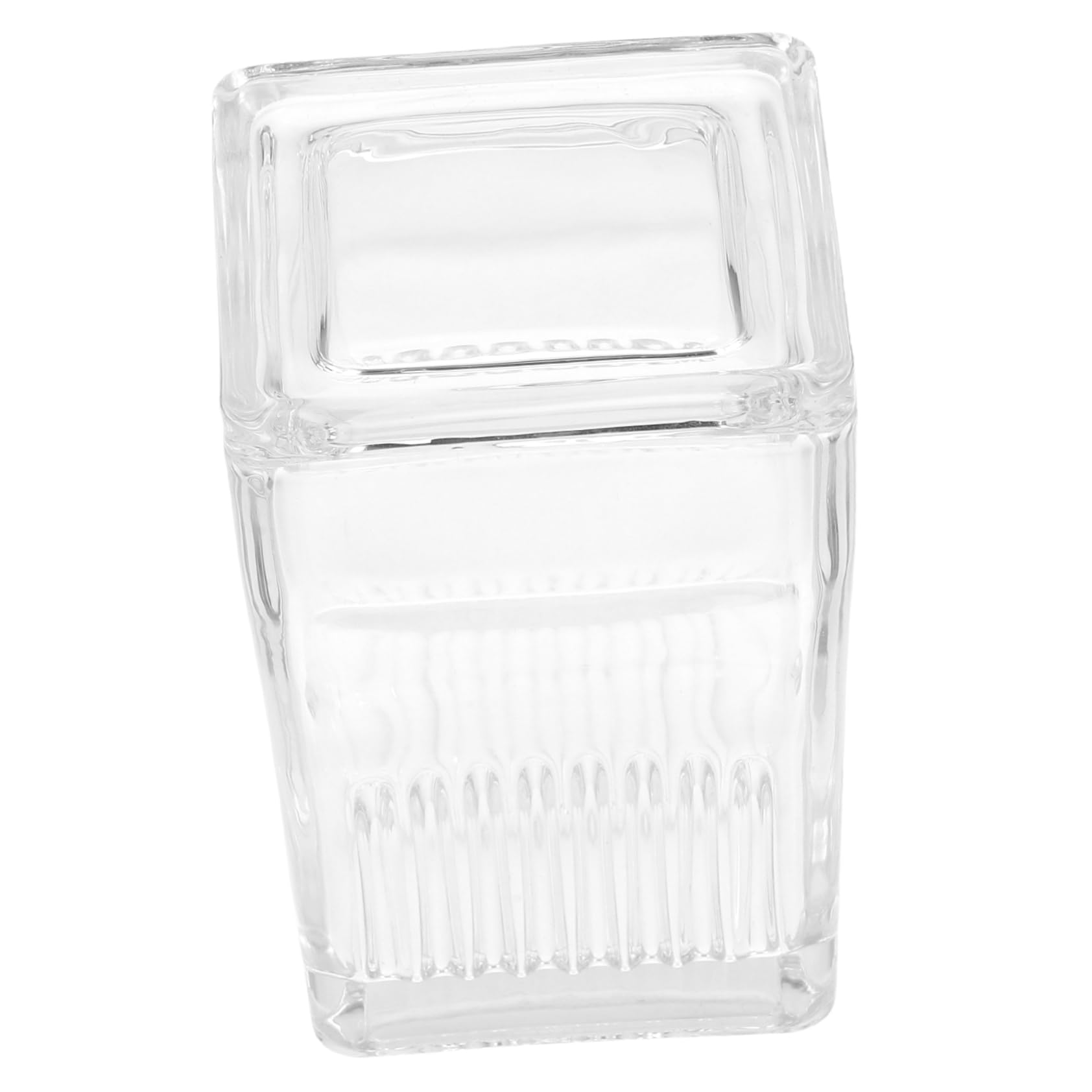 Gatuida Hochtransparentes Glasfärbegefäß Vielseitig Anpassbar und Integriertem Halter mit 9 Schlitten für Mikroskop Objektträger für Laborverfahren