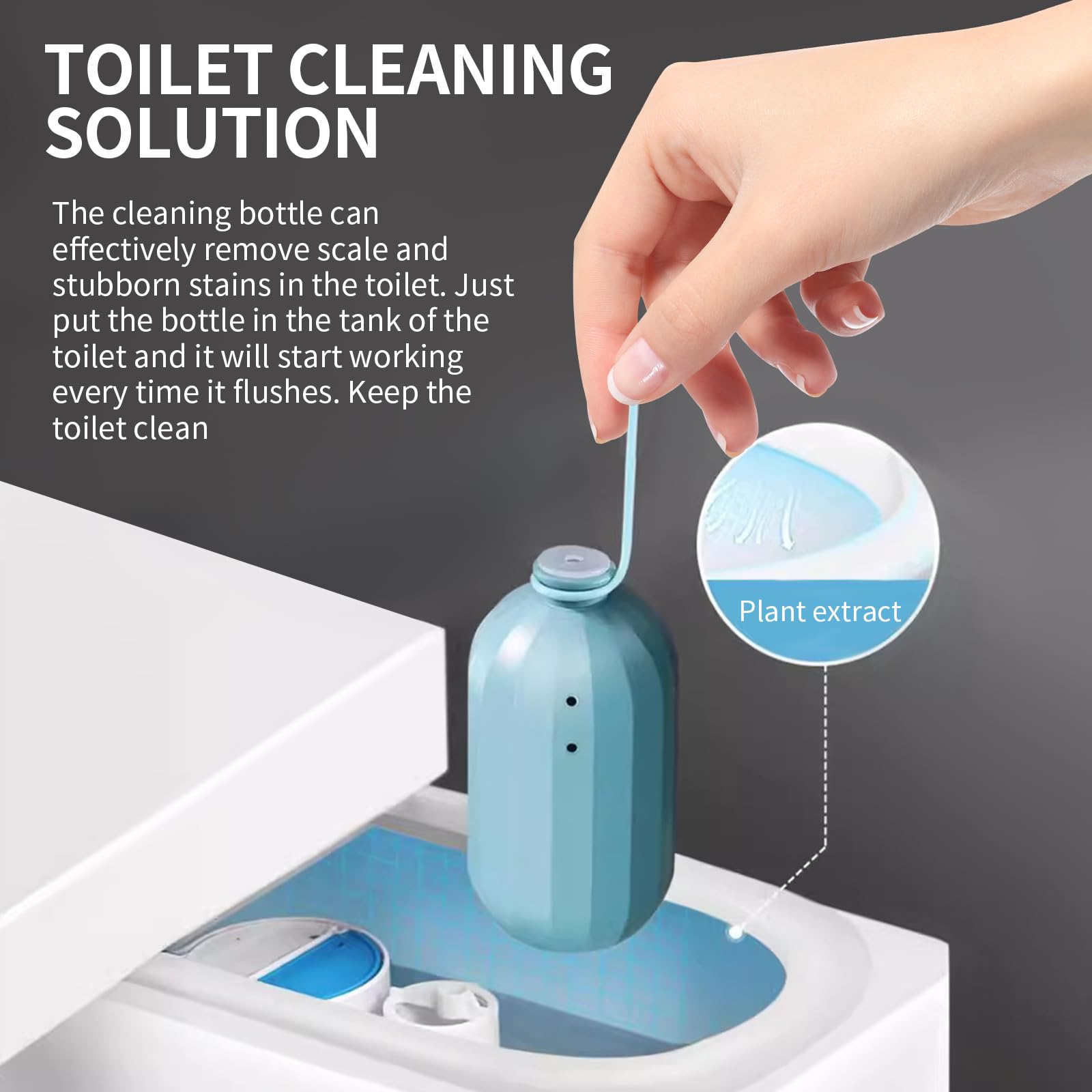 ZJRDYYK 4PCS Krazy Klean Toilet Cleaner, Krazy Clean Toilet Cleaner, Krazy Klean Pro Toilet Cleaner, Krazy Klean Automatic Toilet Bowl Cleaner Cleans, Crazy Clean Toilet Bowl Cleaner