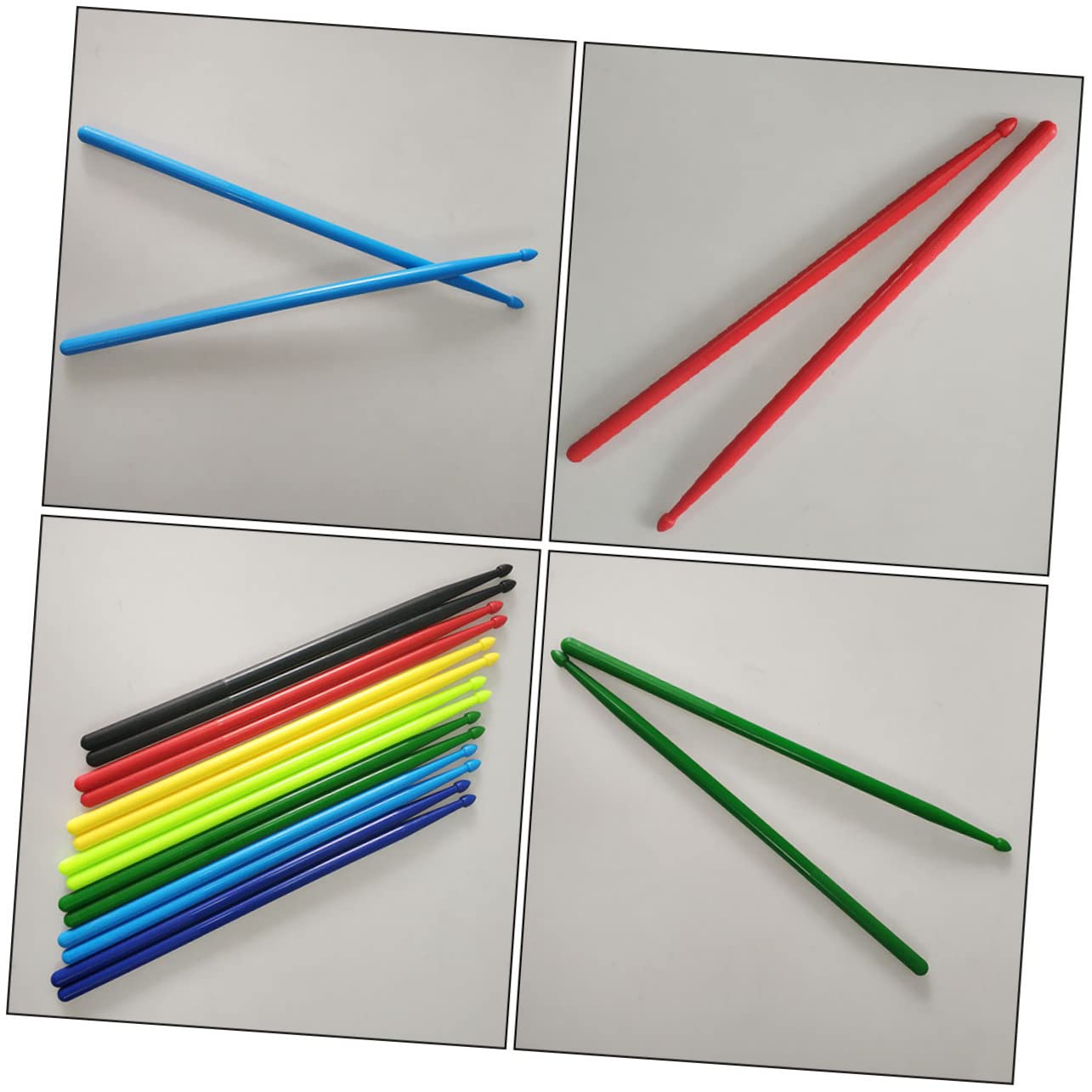 SUPVOX 7 Paia Bacchette per Batteria Set Impugnatura Confortevole e Senso del Peso 5a in Nylon per Casa e per Musicisti e Studenti