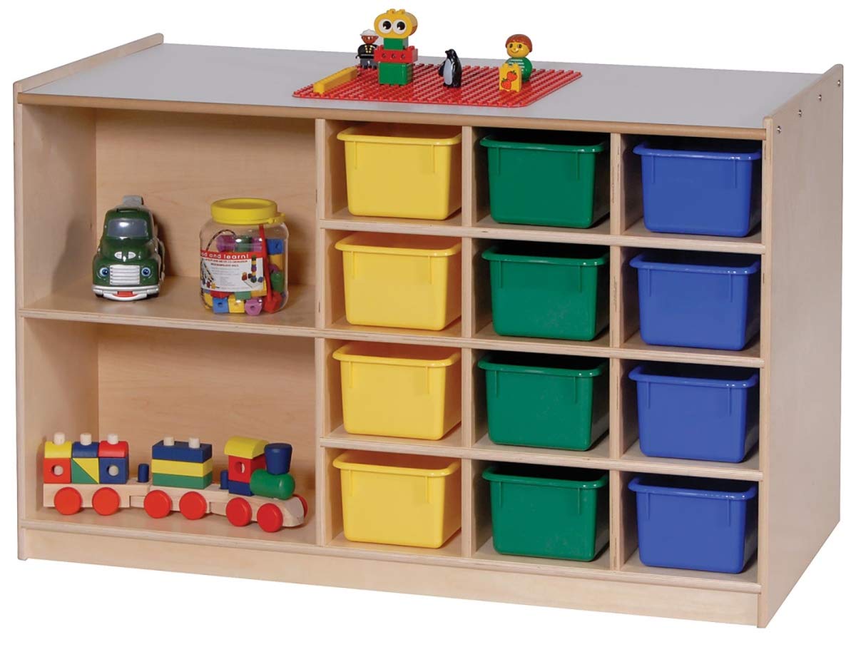 Angeles Toddler DoubleSided Mobile Storage Shelves & Multi
