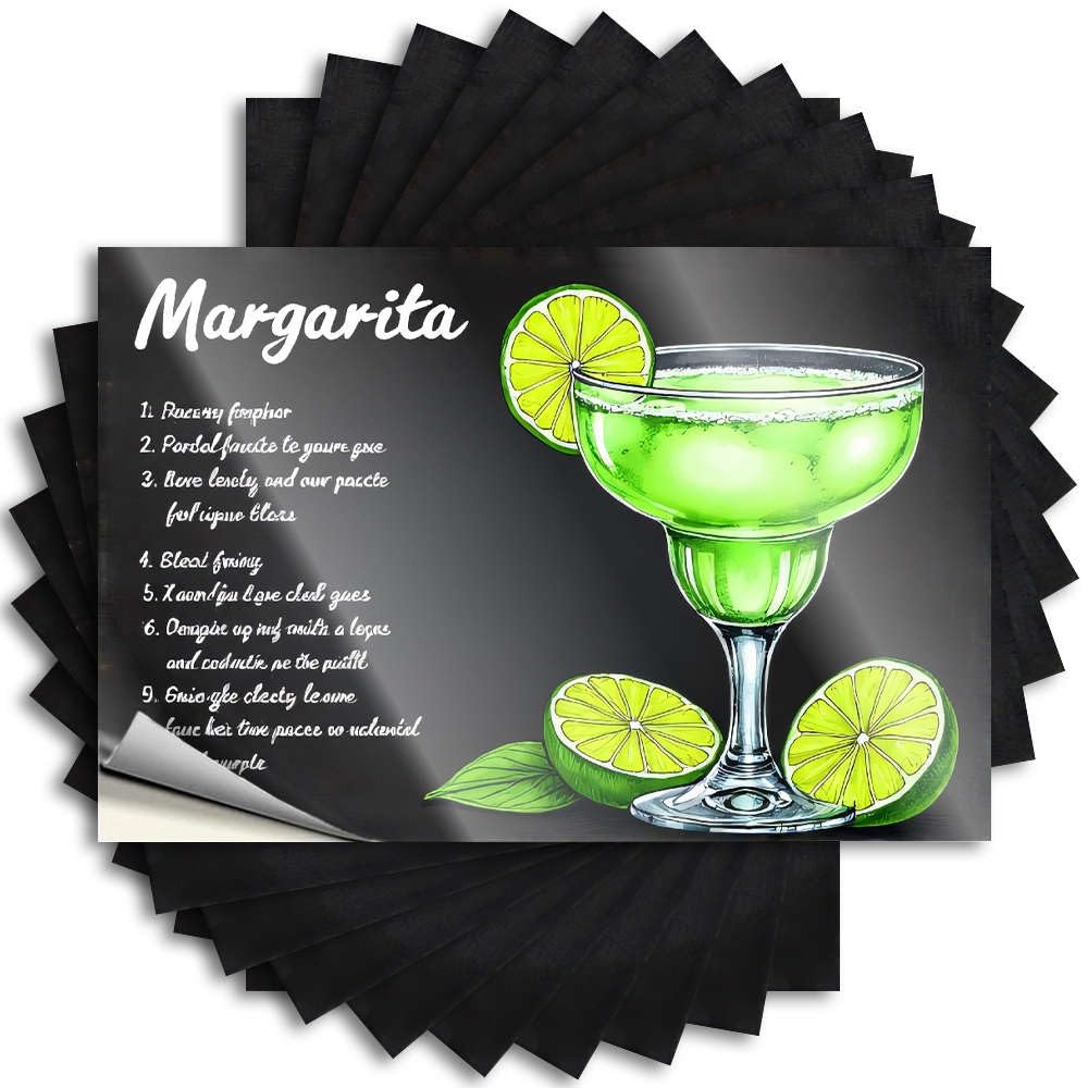 Lettering Sticker Emo Room Decor Custom Stickers, Bottle Waterproof Create A Refreshing Margarita with Lime, Salt, and Tequila. for Hydro Flask | Bookish Vinyl Decals for Outdoor(12X18CM)