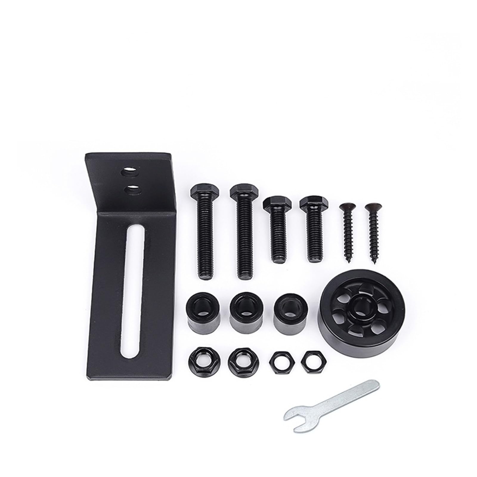 Strafbrg One Color 8 In 1 Sliding Door Slides Rails Barn Floor Guide Stay Roller For Bottom Adjustable,Smooth Gliding