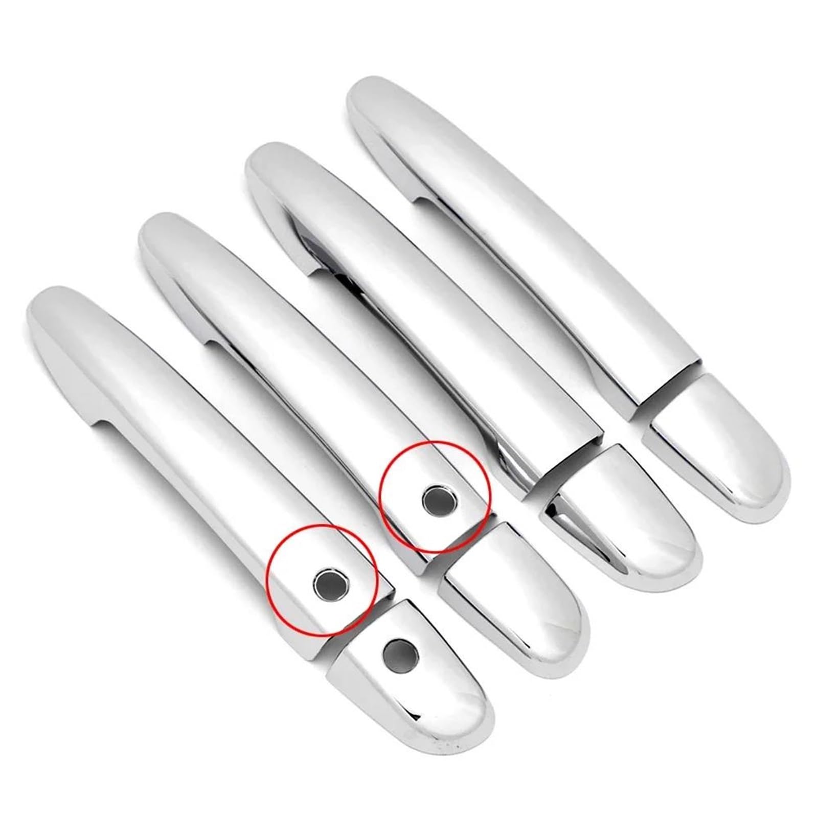 ZAPORA Chrome Door Handle Cover Trims & Door Bowl Cover Car Styling for Mazda for CX3 2015 2016 2017 2018(Style 2)