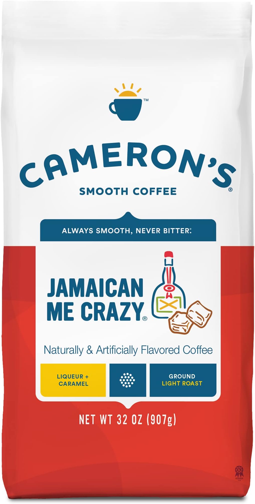 Cameron's Coffee Roasted Ground Coffee Bag, Jamaican Me Crazy, 32 Ounce, Pack of 1