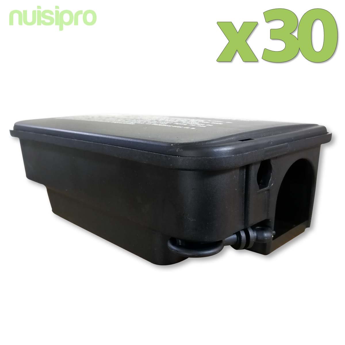 30 cajas de plástico resellables con llave - para poner veneno seguro contra las ratas
