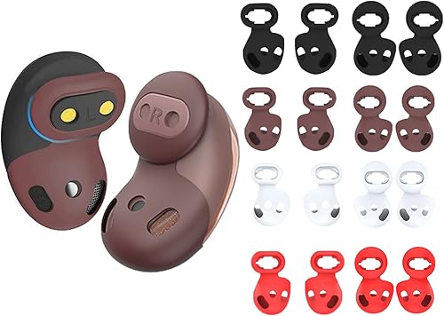 8 pares de almohadillas de silicona para Galaxy Buds Live, accesorios de repuesto para puntas de oído antideslizantes, compatibles con Samsung