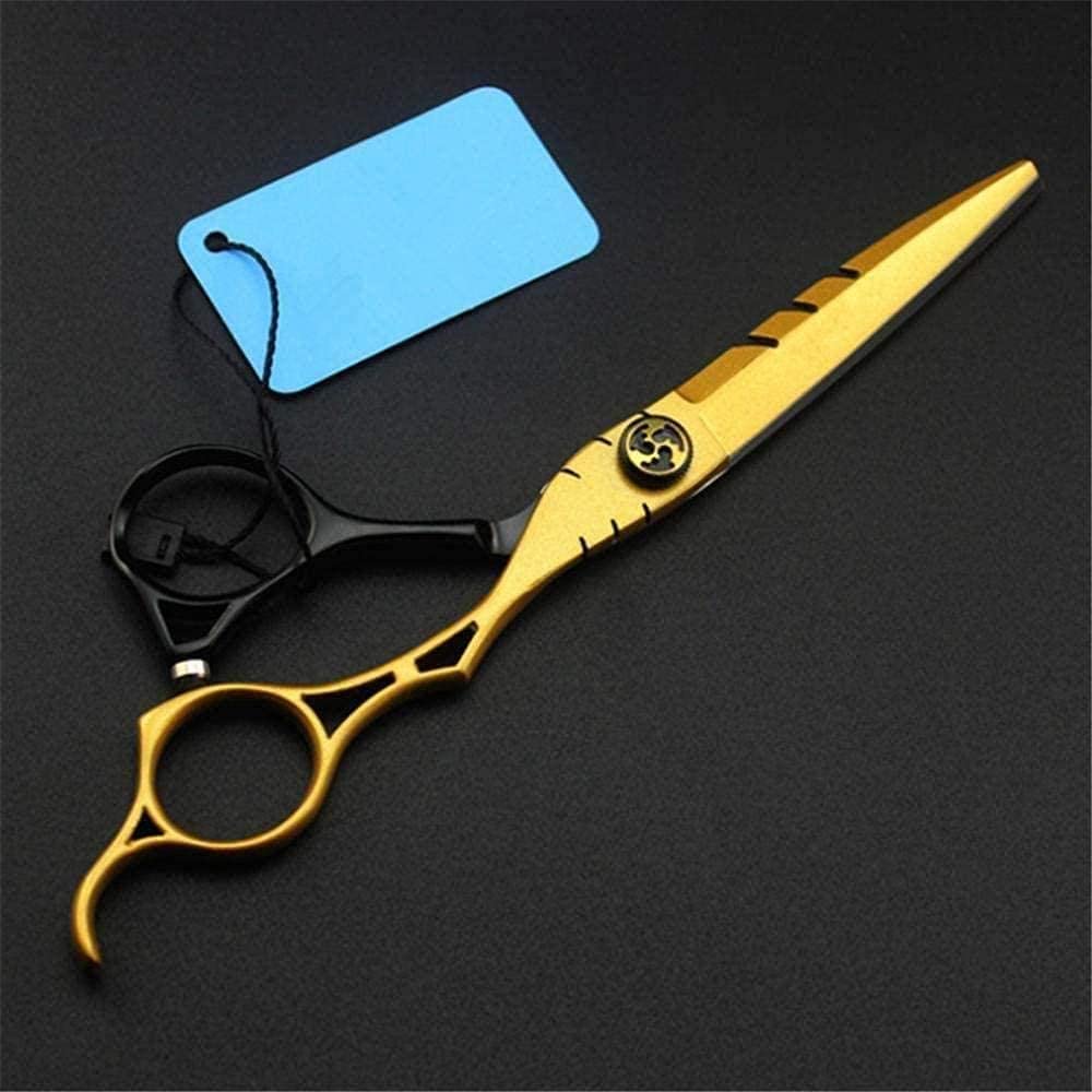 Tijeras de peluquería, Tijeras de peluquería Tijeras de Pelo Huecas Doradas Profesionales Corte de Pelo Tijeras de Corte Tijeras de Adelgazamiento Tijeras de peluquería T