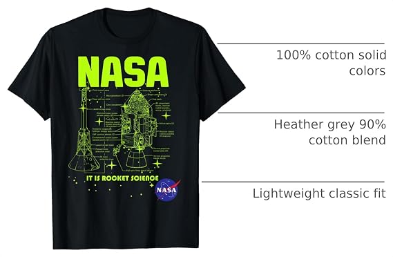 NASA Module Schematics T-Shirt