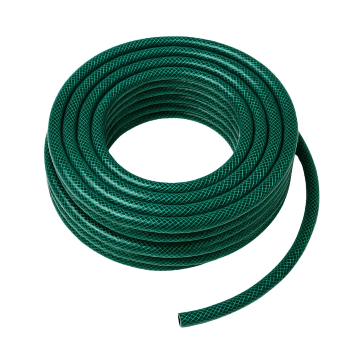 Kinzo Kit tuyau d'arrosage de 30 m – Tuyau d'arrosage 14 mm (1/2") max. 6 bar – Avec 3 raccords et 1 pièce de pulvérisation – Convient pour arroseurs de jardin – Vert